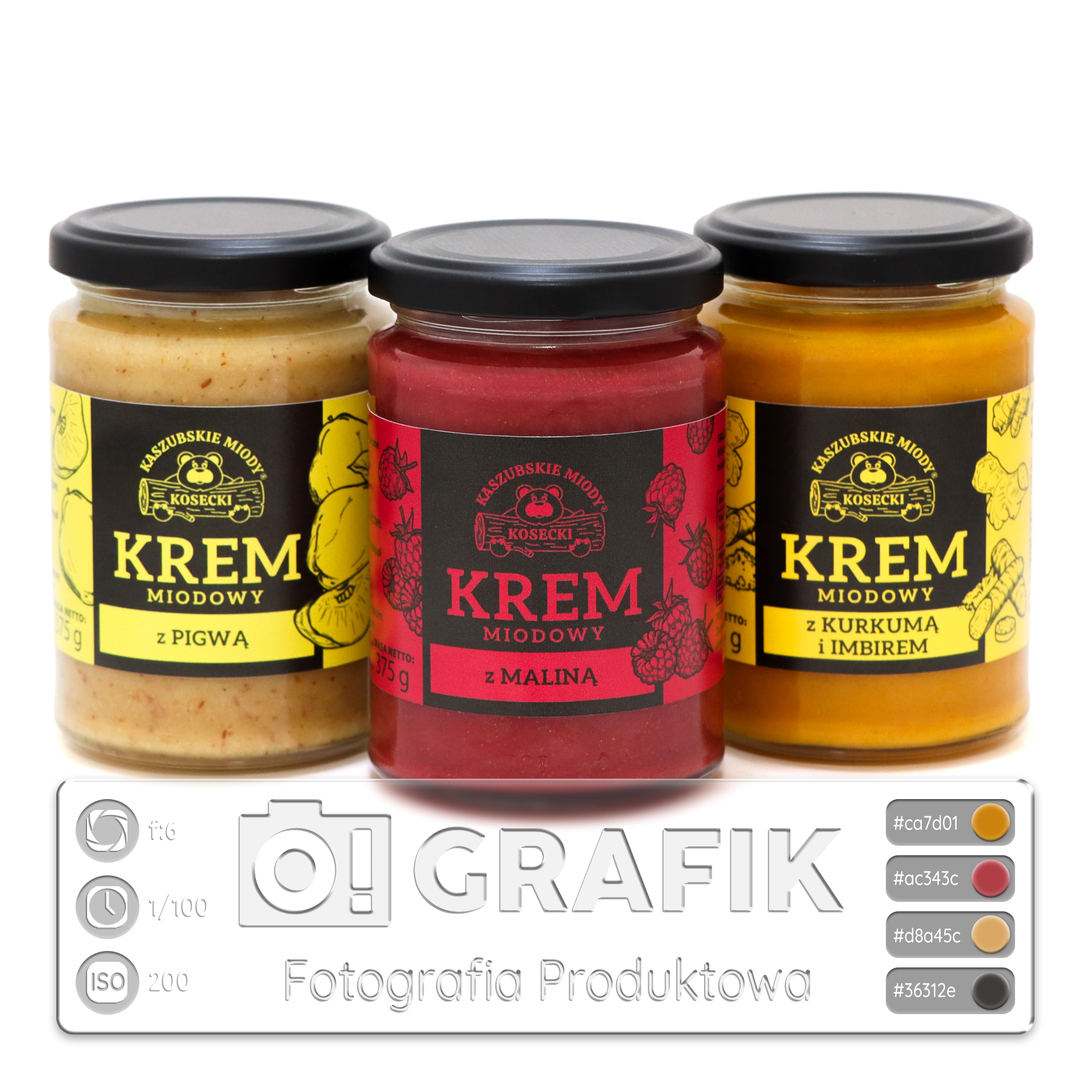 Miód zdjęcie produktowe krem miodowy