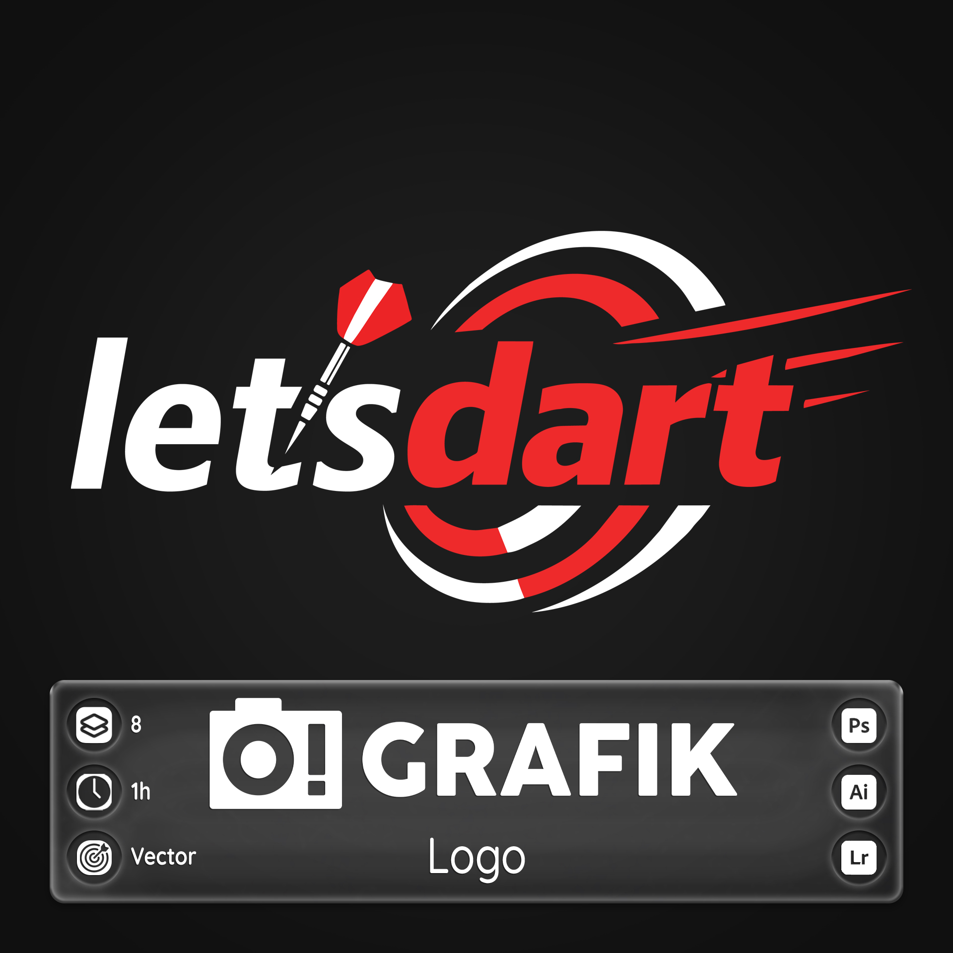 Logo Grafik Komputerowy Wektor